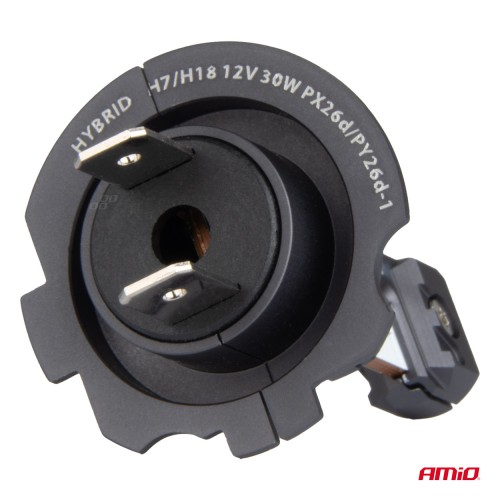 Amio - ΛΑΜΠΕΣ LED H7/H18 12V 60W 6.000K 5.600lm +400% LED CAN-BUS HYBRID SERIES - 2 ΤΕΜ. (04115/AM)