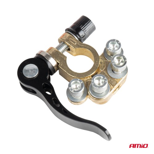 Amio - ΠΟΛΟΙ ΜΠΑΤΑΡΙΑΣ / ΑΚΡΟΔΕΚΤΕΣ 12V 40A ΜΕ ΣΦΙΓΚΤΗΡΕΣ & ΣΥΝΔΕΣΜΟΥΣ ΚΕΦΑΛΗΣ - 1 ΣΕΤ (04058/AM)