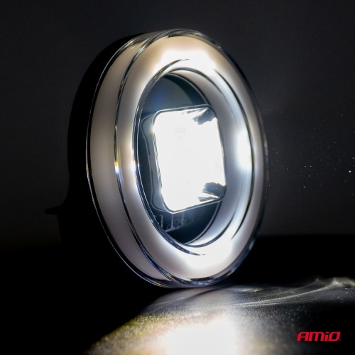 Amio - ΠΡΟΒΟΛΕΑΣ ΕΡΓΑΣΙΑΣ ΣΤΡΟΓΓΥΛΟΣ LED 45W 9-36V 8.000lm 6.500K AWL58 - 1 ΤΕΜ. (04199/AM)