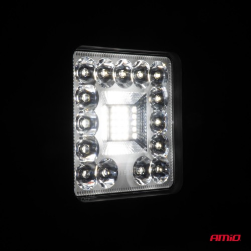 Amio - ΠΡΟΒΟΛΕΑΣ ΕΡΓΑΣΙΑΣ ΤΕΤΡΑΓΩΝΟΣ LED 96W 9-36V 8.000lm 6.500K AWL61 - 1 ΤΕΜ. (04202/AM)