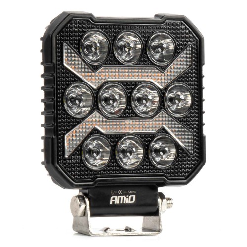 Amio - ΠΡΟΒΟΛΕΑΣ ΕΡΓΑΣΙΑΣ ΤΕΤΡΑΓΩΝΟΣ LED 54W 9-36V 10.000lm 6.500K 110x110x38mm AWL68 - 1 ΤΕΜ. (04209/AM)