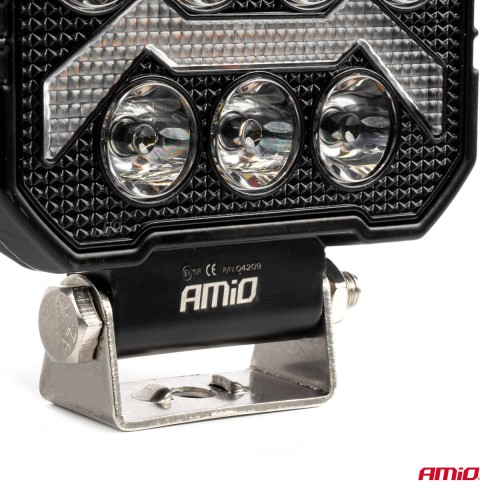 Amio - ΠΡΟΒΟΛΕΑΣ ΕΡΓΑΣΙΑΣ ΤΕΤΡΑΓΩΝΟΣ LED 54W 9-36V 10.000lm 6.500K 110x110x38mm AWL68 - 1 ΤΕΜ. (04209/AM)