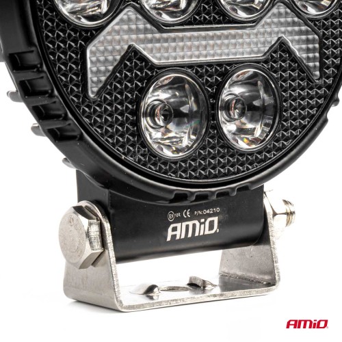 Amio - ΠΡΟΒΟΛΕΑΣ ΕΡΓΑΣΙΑΣ ΣΤΡΟΓΓΥΛΟΣ LED 54W 9-36V 10.000lm 6.500K AWL69 - 1 ΤΕΜ. (04210/AM)