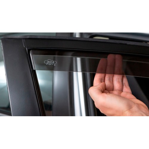 ΖΕΥΓΑΡΙ ΜΠΡΟΣΤΙΝΟΙ ΑΝΕΜΟΘΡΑΥΣΤΕΣ ΓΙΑ HONDA INSIGHT 5D 2009+ ΑΠΟ ΕΥΚΑΜΠΤΟ ΧΥΤΟ ΑΚΡΥΛΙΚΟ ΓΥΑΛΙ (CAST ACRYLIC GLASS) DGA - 2 ΤΕΜ.