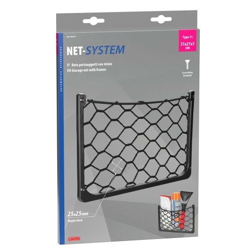 ΘΗΚΗ ΜΕ ΕΛΑΣΤΙΚΟ ΔΙΧΤΥ 31x21x1cm NET-SYSTEM 11 ΜΕ ΠΛΑΙΣΙΟ ΠΕΡΙΧΕΙ ΚΙΤ ΤΟΠΟΘΕΤΗΣΗΣ LAMPA - 1 ΤΕΜ.