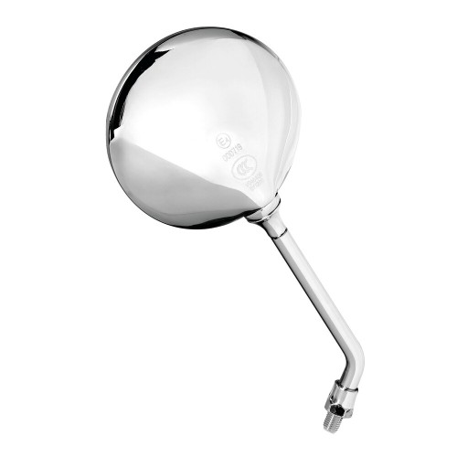 Lampa – Καθρέπτες Moto Opal Chrome Στρογγυλοί M10x1,25 DX Χρώμα Χρώμιο, ανανεώστε την κλασική αισθητική και εξασφαλίστε καθαρή ορατότητα σε κάθε διαδρομή – 2 τεμ. (9163.0-LM)