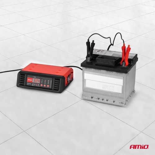 Amio - ΦΟΡΤΙΣΤΗΣ ΜΠΑΤΑΡΙΑΣ 6/12V max10A ΨΗΦΙΑΚΟΣ - 1 τεμ. (04056/AM)