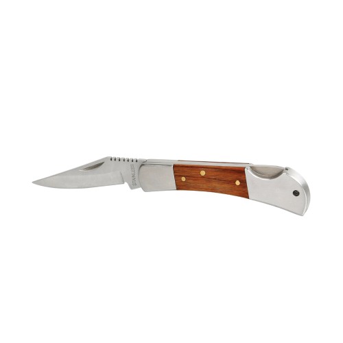 ΣΟΥΓΙΑΣ / ΜΑΧΑΙΡΙ ΤΣΕΠΗΣ POCKET KNIFE INOX ΜΕ ΞΥΛΙΝΗ ΛΑΒΗ 18x11,5x23cm ΣΕ ΣΤΑΝΤ LAMPA - 24 ΤΕΜ.