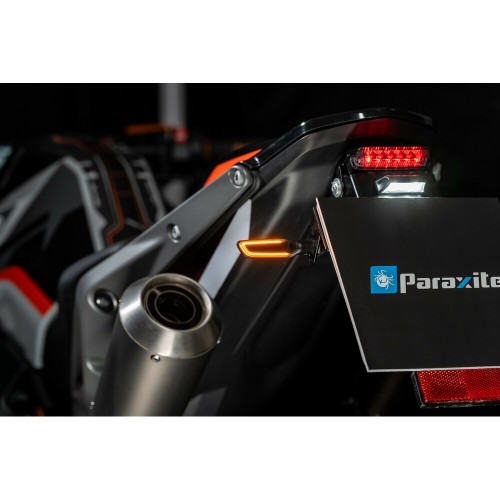 ΦΛΑΣ MOTO PROJECT 002 ΜΑΥΡΑ 12V COB LED TECHNOLOGY PARAXITE - 2 ΤΕΜ.