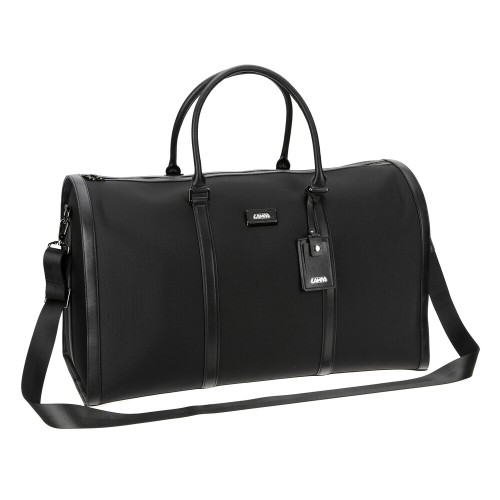 ΤΣΑΝΤΑ ΠΛΑΤΗΣ ΧΕΙΡΟΣ DUFFLE BAG DF-01 ΣΕ ΜΑΥΡΟ ΧΡΩΜΑ 60x35x30cm