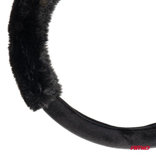Amio - ΚΑΛΥΜΜΑ ΤΙΜΟΝΙΟΥ SWC-57 (M) 37>39cm ΜΑΥΡΟ ΜΕ ΧΝΟΥΔΩΤΗ ΕΠΕΝΔΥΣΗ ΚΑΙ ΑΥΤΙΑ ΑΡΚΟΥΔΑΣ - 1 ΤΕΜ. (04167/AM)
