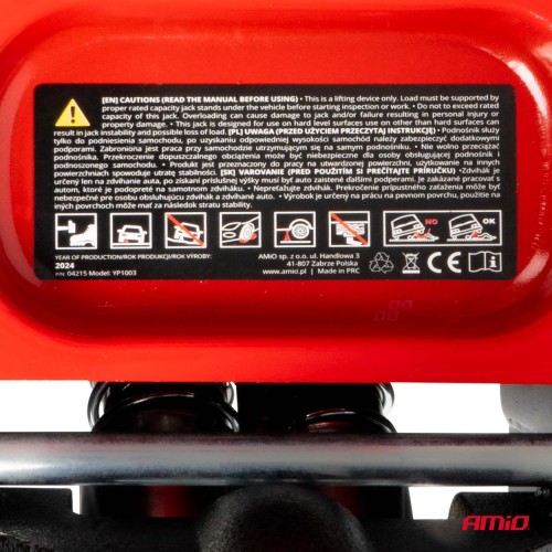 Amio - ΓΡΥΛΟΣ ΥΔΡΑΥΛΙΚΟΣ ΜΕ ΡΟΔΕΣ 3.000KG (ΥΨΟΣ 75-510mm) - 1 Τεμ. (04215/AM)