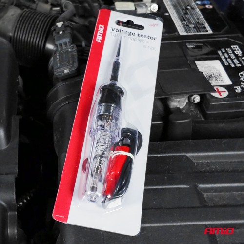 Amio - ΔΟΚΙΜΑΣΤΙΚΟ ΜΕΤΑΛΛΙΚΟ ΚΑΤΣΑΒΙΔΙ 6/12V (ΑΚΙΔΑ) ΜΕ ΚΑΛΩΔΙΟ ΚΑΙ ΚΡΟΚΟΔΕΙΛΑΚΙ - 1 ΤΕΜ. (04272/AM)