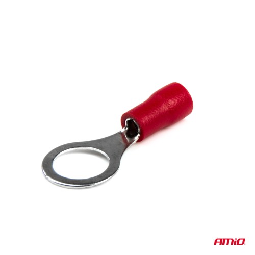Amio - ΦΙΣΑΚΙΑ ΔΑΧΤΥΛΙΔΙ ΚΟΚΚΙΝΑ RV1.25-8 / 8.4mm - 10 ΤΕΜ. (03079/AM)