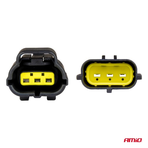 Amio - ΦΙΣΑ ΣΥΝΔΕΣΗΣ ΜΕ ΥΠΟΔΟΧΗ 3 PIN Φ2,2mm ΑΔΙΑΒΡΟΧΗ - 1 τεμ. (04347/AM)