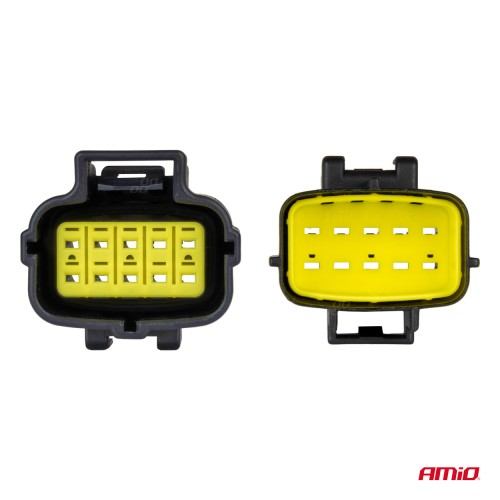Amio - ΦΙΣΑ ΣΥΝΔΕΣΗΣ ΜΕ ΥΠΟΔΟΧΗ 10 PIN Φ2,2mm ΑΔΙΑΒΡΟΧΗ - 1 τεμ. (04351/AM)
