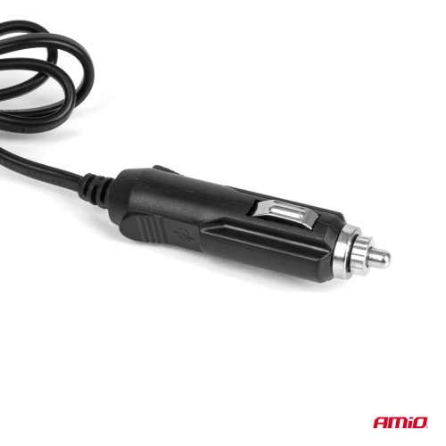Amio - ΑΝΤΑΠΤΟΡΑΣ ΑΝΑΠΤΗΡΑ 12/24V 120W ΜΑΥΡΟΣ/3 ΘΕΣΕΙΣ/1xUSB-A+1xUSB-C QC 4.0 ΤΑΧΕΙΑΣ ΦΟΡΤΙΣΗΣ/ΚΑΛΩΔΙΟ 80cm - 1 Τεμ. (04365/AM)