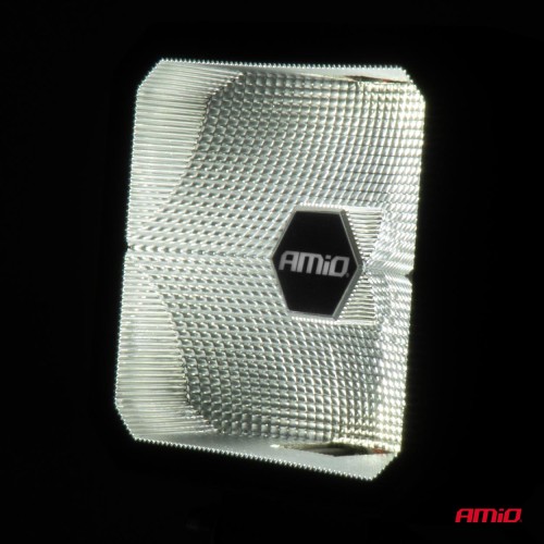 Amio - ΠΡΟΒΟΛΕΑΣ ΕΡΓΑΣΙΑΣ ΤΕΤΡΑΓΩΝΟΣ LED 30W 9>50V 3 ΧΡΗΣΕΩΝ ΛΕΥΚΟ ΦΩΣ 110x110x52mm - 1 Τεμ. (04395/AM)