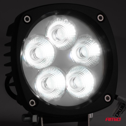 Amio - ΠΡΟΒΟΛΕΑΣ ΕΡΓΑΣΙΑΣ LED 29W 9>50V 3 ΧΡΗΣΕΩΝ ΛΕΥΚΟ ΦΩΣ 108x108x48mm - 1 Τεμ. (04397/AM)