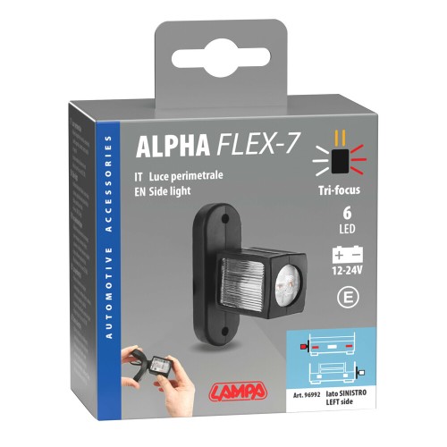 ΦΩΣ ΟΓΚΟΥ 12/24V ALPHA FLEX 7 ΜΕ 6 LED ΤΡΙΠΛΗΣ ΕΣΤΙΑΣΗΣ ΣΙΛΙΚΟΝΗΣ R148-R10 100x73mm ΑΡΙΣΤΕΡΟ 1ΤΕΜ.