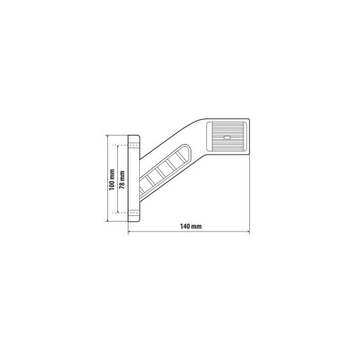 ΦΩΣ ΟΓΚΟΥ 12/24V ALPHA FLEX 12 ΜΕ 6 LED ΤΡΙΠΛΗΣ ΕΣΤΙΑΣΗΣ ΣΙΛΙΚΟΝΗΣ R148-R10 100x140mm ΔΕΞΙ 1ΤΕΜ.