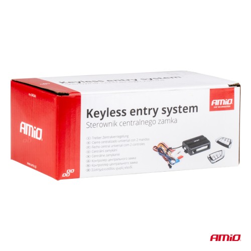 Amio - ΚΕΝΤΡΙΚΟ ΚΛΕΙΔΩΜΑ ΑΥΤΟΚΙΝΗΤΟΥ ΑΣΥΡΜΑΤΟ KEYLESS ENTRY ΜΕ 2 ΧΕΙΡΙΣΤΗΡΙΑ – 2 τεμ. (04344/AM)