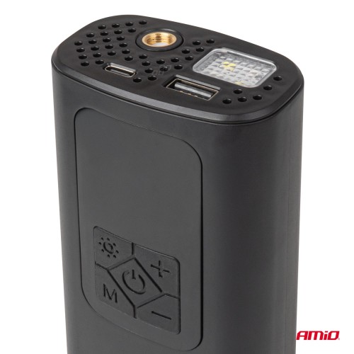 Amio - ΚΟΜΠΡΕΣΕΡ ΑΕΡΑ ΜΕ USB-C 10BAR 150PSI 20L/MIN 40W ΜΕ ΨΗΦΙΑΚΗ ΟΘΟΝΗ & ΦΑΚΟ LED 1ΤΕΜ. (04377/AM)