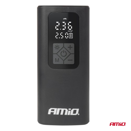 Amio - ΚΟΜΠΡΕΣΕΡ ΑΕΡΑ ΜΕ USB-C 10BAR 150PSI 20L/MIN 40W ΜΕ ΨΗΦΙΑΚΗ ΟΘΟΝΗ & ΦΑΚΟ LED 1ΤΕΜ. (04377/AM)