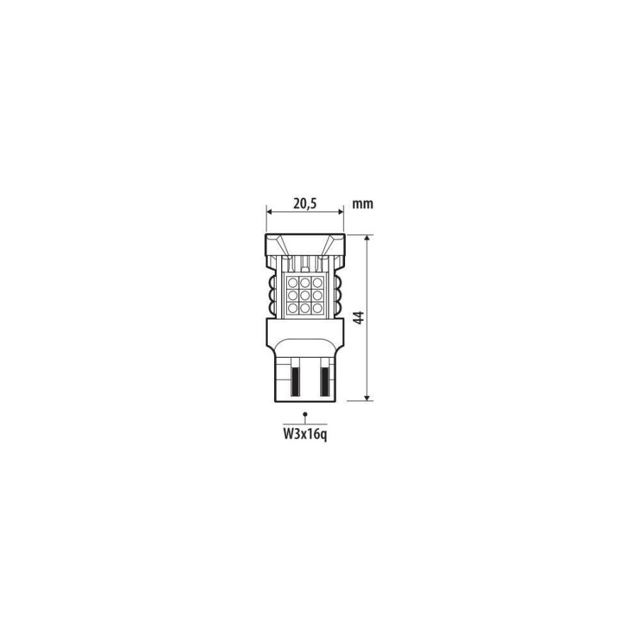 W21/5W (T20)12/24V W3x16q 3470/800+2720/760lm 6.500K ΔΙΠΛΗΣ ΠΟΛ/ΤΑΣ LED CAN-BUS PRO-USER SERIES 1ΤΕΜ