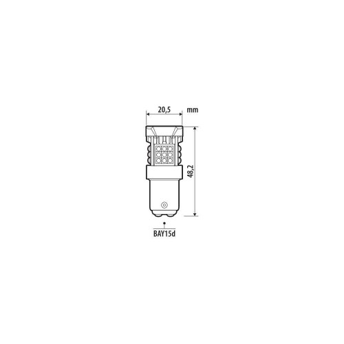 P21/5W 12/24V BAY15d 3040/580+2290/550lm ΜΕ ΠΟΡΤΟΚΑΛΙ ΦΩΣ LED CAN-BUS PRO-USER SERIES 1ΤΕΜ.
