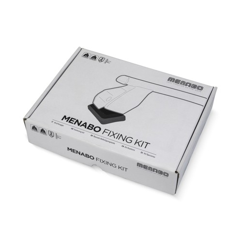 MENABO DLKIT91G KIT TYPE G ΑΚΡΑ (ΠΟΔΙΑ) ΓΙΑ ΜΠΑΡΕΣ ΟΡΟΦΗΣ DELTA / OMEGA BLACK / SILVER - 1 ΣΕΤ (16020/MB)