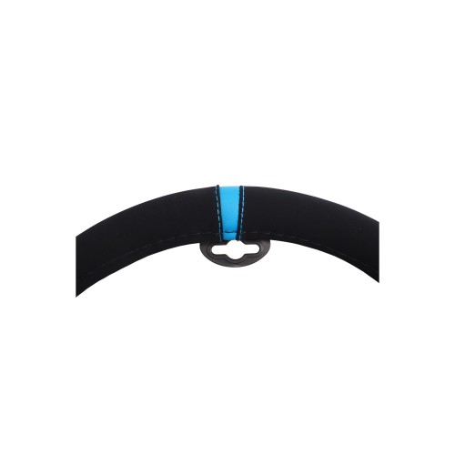 ΚΑΛΥΜΜΑ ΤΙΜΟΝΙΟΥ CARRERA LOOK BLUE ΜΑΥΡΟ ΜΕ ΜΠΛΕ ΡΙΓΑ ΜΙΚΡΟΦΙΜΠΡΑ 37-39cm SIMONI RACING  - 1 τεμ.