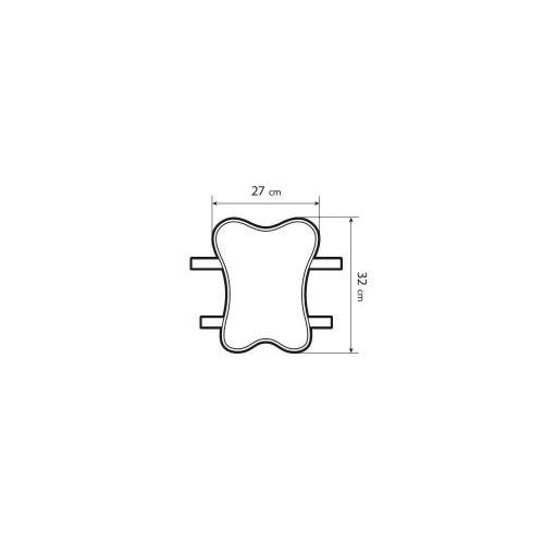 ΜΑΞΙΛΑΡΙ ΣΕΛΑΣ MOTO ΜΕ VELCRO (XL) GELPAD AIR 27x32mm