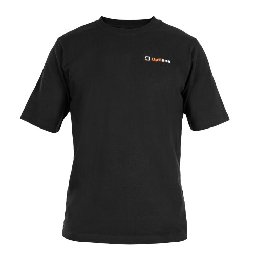 ΜΠΛΟΥΖΑΚΙ T-SHIRT ΜΑΥΡΟ OPTILINE (XXL) 100% ΒΑΜΒΑΚΕΡΟ 1ΤΕΜ.