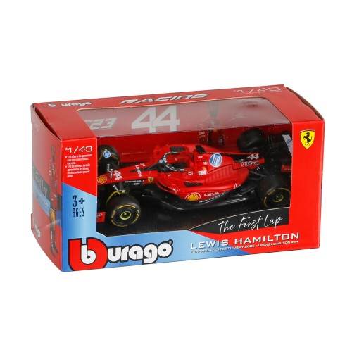 ΜΙΝΙΑΤΟΥΡΑ ΜΟΝΟΘΕΣΙΟ F1 FERRARI HAMILTON 1:43 BURAGO LAMPA 1ΤΕΜ.