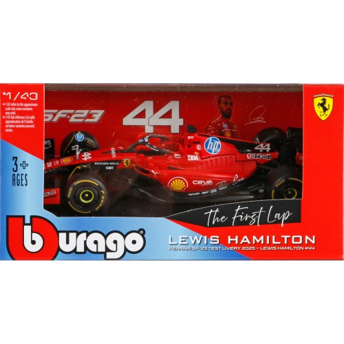 ΜΙΝΙΑΤΟΥΡΑ ΜΟΝΟΘΕΣΙΟ F1 FERRARI HAMILTON 1:43 BURAGO LAMPA 1ΤΕΜ.