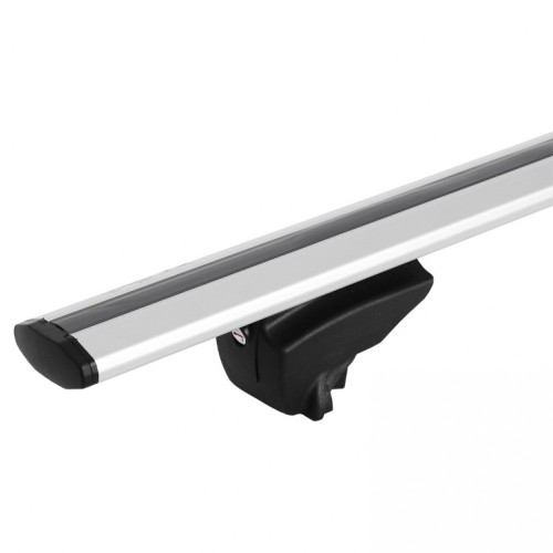 MENABO ΜΠΑΡΕΣ ΟΡΟΦΗΣ ΑΛΟΥΜΙΝΙΟΥ LINCE XL SILVER 135 cm ΣΕ ΑΣΗΜΙ ΧΡΩΜΑ ΓΙΑ Kia Carens (RP) 5 doors 2013>2019 ΜΕ FLUSH RAILS - 2 ΤΕΜ (8880/MB)