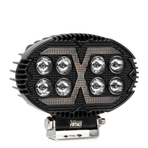 Amio - Προβολέας Εργασίας LED AWL78 SPOT 45W 2400lm 6500K με Λευκό + Κίτρινο φώς προειδοποίησης  9/36V - 1 τεμ. (04422/AM)