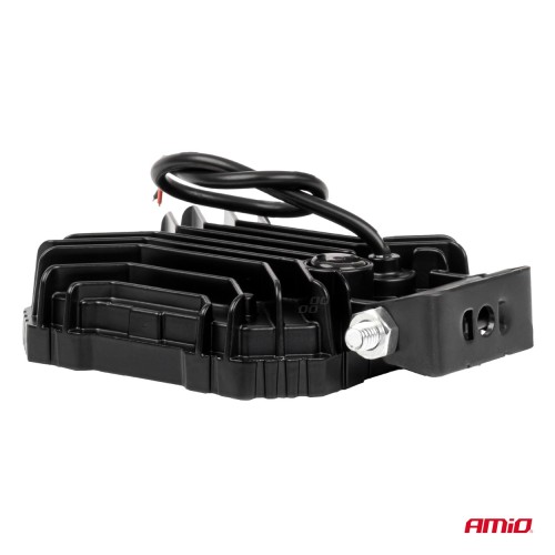 Amio - Προβολέας Εργασίας LED AWL84 FLOOD 48W 4800lm 6500K με σταθερή Κίτρινη LED μπάρα – 9–36V - 1 τεμ. (04428/AM)