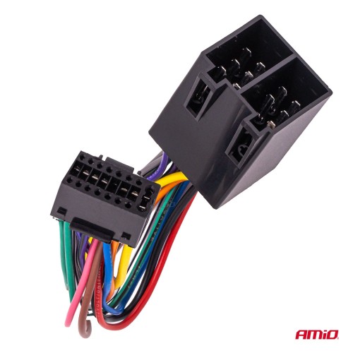 Amio - Αντάπτορας Ραδιοφώνου Android σε ISO 12V έως 5A – CCA, Για Συστήματα Multimedia Αυτοκινήτου - 1 τεμ. (04442/AM)