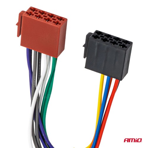 Amio - Φίσσα ISO Θηλυκή 12V έως 5A – CCA, Για Ηλεκτρικές & Φωτιστικές Εγκαταστάσεις Οχημάτων - 1 τεμ. (04444/AM)