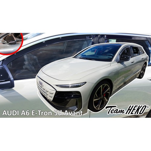 Heko - Ανεμοθραύστες για Audi A6 E-Tron 5 Doors Avant (έκδοση με καθρέπτες) 2024+ Σετ Αυτοκινήτου Απο Εύκαμπτο Φιμέ Πλαστικό - 4 τεμ. (ΑΝΕΜ.SET10298)