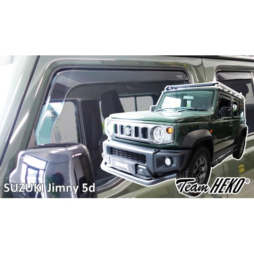 Heko - Ανεμοθραύστες για Suzuki Jimny 5 Doors 2023+ Σετ Αυτοκινήτου Απο Εύκαμπτο Φιμέ Πλαστικό - 4 τεμ. (ΑΝΕΜ.SET28663)