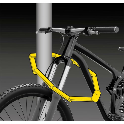Lampa - Πτυσσόμενη Κλειδαριά Ποδηλάτου Lock & Go 96 cm με Θήκη & 2 Κλειδιά - 1 τεμ. (9371.1-LB)