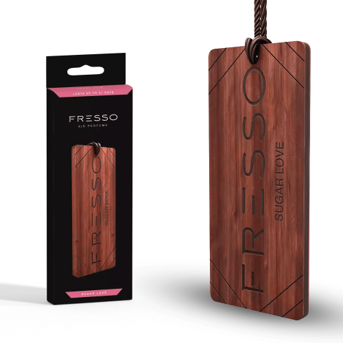 Fresso - Ξύλινο Κρεμαστό Αρωματικό Αυτοκινήτου Sugar Love - 1 τεμ. (159006/FRE)