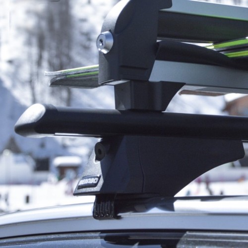 MENABO ΜΠΑΡΕΣ ΟΡΟΦΗΣ ΑΛΟΥΜΙΝΙΟΥ TIGER BLACK 118.5 cm ΣΕ ΜΑΥΡΟ ΧΡΩΜΑ ΓΙΑ DR dr F35 5 doors 2020>2023 ΜΕ FLUSH ή RAISED RAILS - 2 ΤΕΜ. (8590/MB)