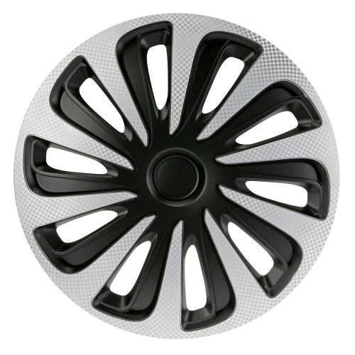 Lampa - Σετ Τάσια Αυτοκινήτου 16’’ Kojin Carbon TECH-ONE από υλικό ABS Ασημί / Μαύρο - 4 TEM (L3148.0)