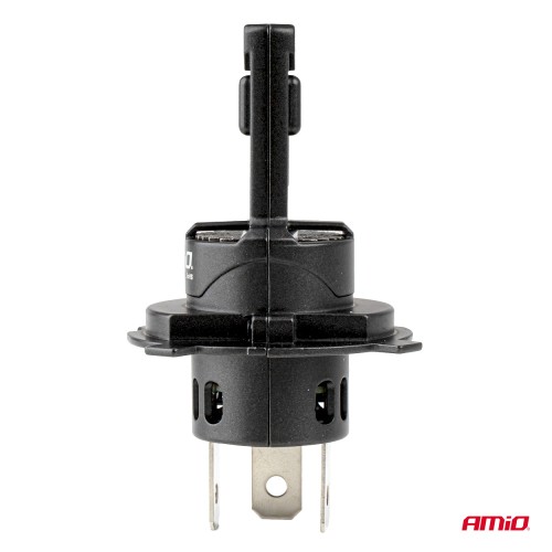 Amio - Λαμπτήρες LED F25 PRO Black Edition H4/H19 70W 12-24V Full CAN Bus με Φωτεινότητα 8000lm σε Ψυχρό Λευκό 6000K για Επιβατικά Αυτοκίνητα & Φορτηγά - Σετ 2 τεμ. (04719/AM)