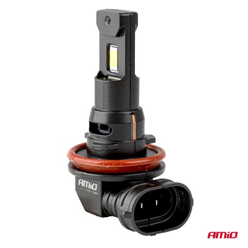 Amio - Λαμπτήρες LED F25 PRO Black Edition H8/H9/H11/H16 68W 12-24V Full CAN Bus με Φωτεινότητα 7646lm σε Ψυχρό Λευκό 6000K για Επιβατικά Αυτοκίνητα & Φορτηγά - Σετ 2 τεμ. (04721/AM)