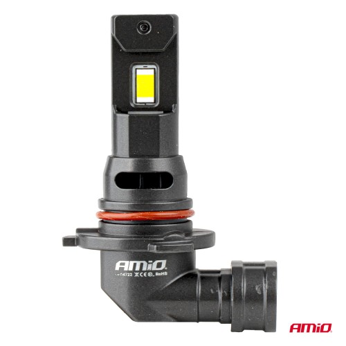 Amio - Λαμπτήρες LED F25 PRO Black Edition HB3 (9005) 68W 12-24V Full CAN Bus με Φωτεινότητα 7646lm σε Ψυχρό Λευκό 6000K για Επιβατικά Αυτοκίνητα & Φορτηγά - Σετ 2 τεμ. (04722/AM)